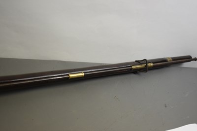 Lot 171 - A .750 CALIBRE FLINTOCK TRADE MUSKET OF INDIA PATTERN BROWN BESS TYPE