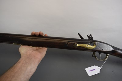 Lot 171 - A .750 CALIBRE FLINTOCK TRADE MUSKET OF INDIA PATTERN BROWN BESS TYPE