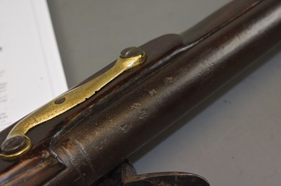 Lot 171 - A .750 CALIBRE FLINTOCK TRADE MUSKET OF INDIA PATTERN BROWN BESS TYPE