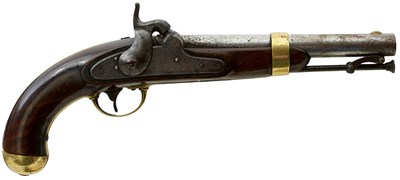 Lot 327 - AN AMERICAN .54 CALIBRE PERCUSSION MODEL 1842 SERVICE PISTOL BY ASTON