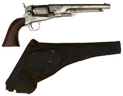 Lot 325 - A .44 CALIBRE SIX-SHOT PERCUSSION MARTIALLY MARKED COLT ARMY REVOLVER