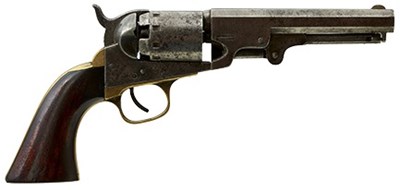 Lot 333 - A .36 CALIBRE FIVE-SHOT PERCUSSION MANHATTAN NAVY REVOLVER