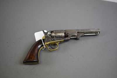 Lot 333 - A .36 CALIBRE FIVE-SHOT PERCUSSION MANHATTAN NAVY REVOLVER