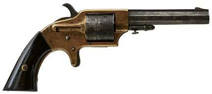 Lot 666 - A .30 OBSOLETE CALIBRE FIVE-SHOT CUPFIRE POCKET REVOLVER