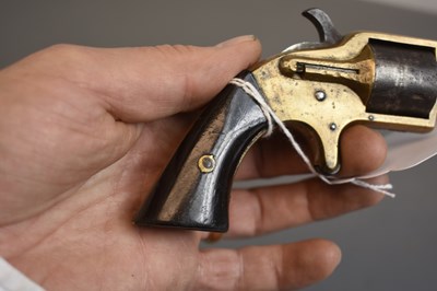 Lot 666 - A .30 OBSOLETE CALIBRE FIVE-SHOT CUPFIRE POCKET REVOLVER