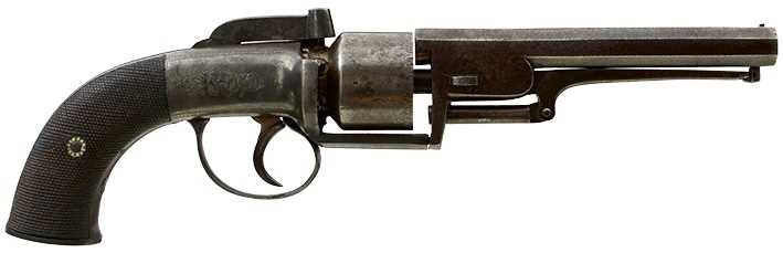 Lot 349 - A 60-BORE SIX-SHOT RIFLED PERCUSSION