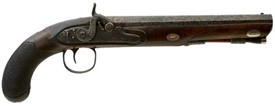 Lot 358 - A .650 CALIBRE PERCUSSION OFFICER'S PISTOL