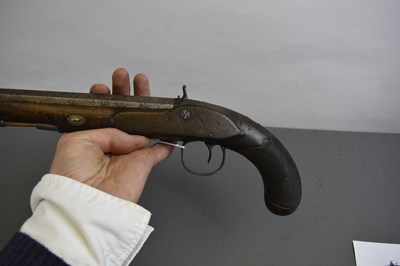 Lot 358 - A .650 CALIBRE PERCUSSION OFFICER'S PISTOL