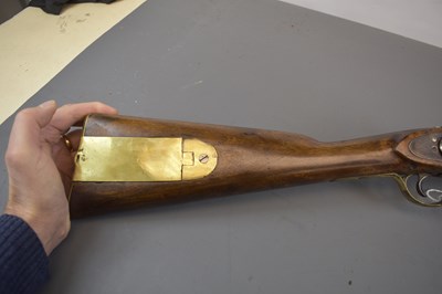 Lot 538 - A .577 CALIBRE VOLUNTEER BRUNSWICK TYPE PERCUSSION RIFLE