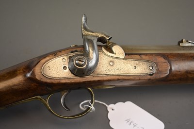 Lot 538 - A .577 CALIBRE VOLUNTEER BRUNSWICK TYPE PERCUSSION RIFLE