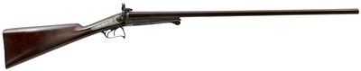 Lot 597 - A 16-BORE DOUBLE BARRELLED PINFIRE SPORTING GUN