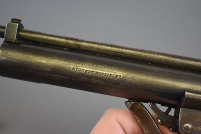 Lot 409 - A RARE .177 CALIBRE ANTIQUE WESTLEY RICHARDS HIGHEST POSSIBLE AIR PISTOL