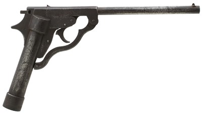 Lot 410 - A RARE .22 CALIBRE ANTIQUE THE LINCOLN AIR PISTOL