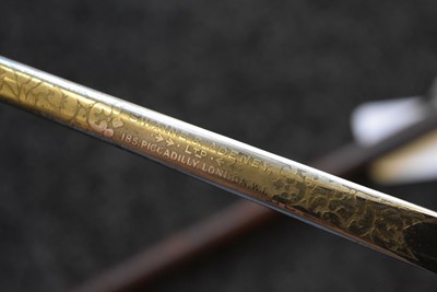 Lot 897 - AN EARLY 20TH CENTURY SWAGGER SWORD STICK OR BATON BY SWAINE & ADENEY LTD