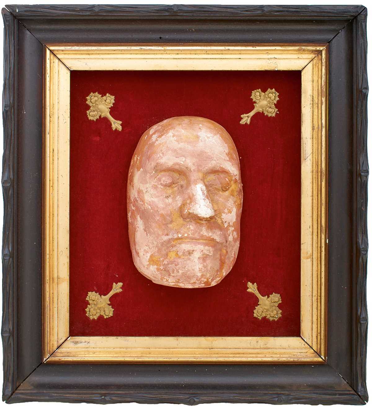 Lot 676 A FRAMED DEATH MASK OF OLIVER CROMWELL lot-676-a-framed-death-mask-of-oliver-cromwell