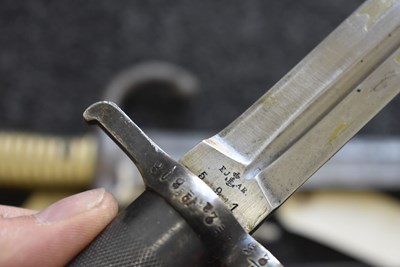 Lot 788 - A SWEDISH MODEL 1896 KNIFE BAYONET