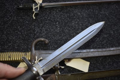 Lot 788 - A SWEDISH MODEL 1896 KNIFE BAYONET