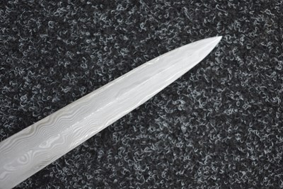 Lot 52 - A VERY RARE THIRD REICH POSTSCHUTZ PRESENTATION DAMASCUS BLADED DAGGER