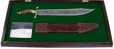 Lot A LARGE PRESENTATION MEXICAN BOWIE KNIFE