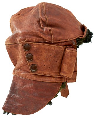 Lot OF ROYAL FLYING CORPS INTEREST: A FIRST WORLD WAR PERIOD ROYAL FLYING CORPS MKI FLYING HELMET