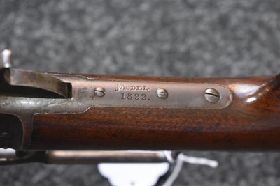 Lot 376 - A .32 RIMFIRE OBSOLETE CALIBRE MARLIN MODEL 1892 LEVER ACTION RIFLE