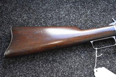 Lot 377 - A .32 RIMFIRE OBSOLETE CALIBRE MARLIN MODEL 1893 LEVER ACTION RIFLE