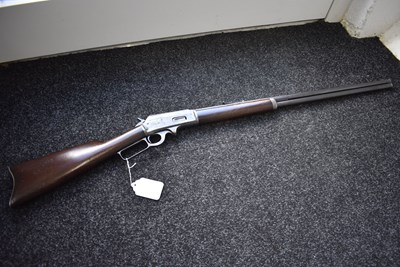 Lot 377 - A .32 RIMFIRE OBSOLETE CALIBRE MARLIN MODEL 1893 LEVER ACTION RIFLE