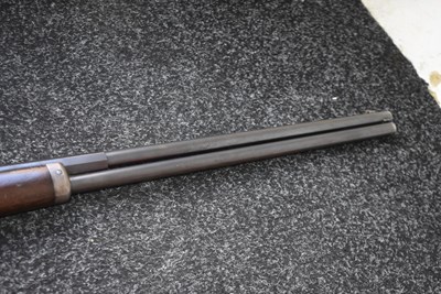 Lot 377 - A .32 RIMFIRE OBSOLETE CALIBRE MARLIN MODEL 1893 LEVER ACTION RIFLE
