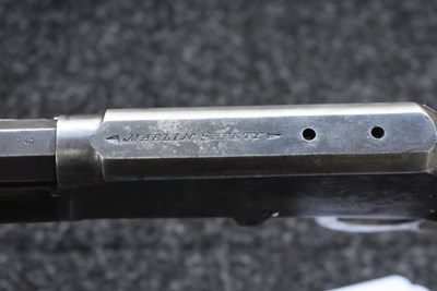 Lot 377 - A .32 RIMFIRE OBSOLETE CALIBRE MARLIN MODEL 1893 LEVER ACTION RIFLE
