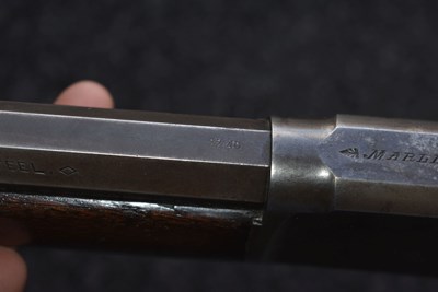 Lot 377 - A .32 RIMFIRE OBSOLETE CALIBRE MARLIN MODEL 1893 LEVER ACTION RIFLE