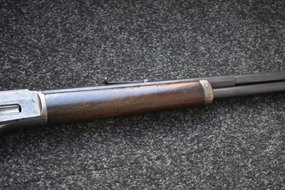 Lot 377 - A .32 RIMFIRE OBSOLETE CALIBRE MARLIN MODEL 1893 LEVER ACTION RIFLE