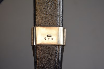 Lot 553 - A HALLMARKED SILVER MOUNTED SCOTTISH OFFICER'S DIRK OF THE ARGYLL & SUTHERLAND HIGHLANDERS