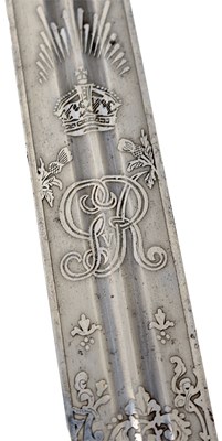 Lot 562 - A GVR SCOTTISH OFFICER'S BASKET HILTED BROAD SWORD