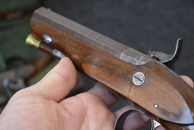 Lot 333 - A CASED PAIR OF .650 CALIBRE PERCUSSION OFFICER'S OR TRAVELLING PISTOLS BY WESTLEY RICHARDS