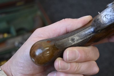 Lot 333 - A CASED PAIR OF .650 CALIBRE PERCUSSION OFFICER'S OR TRAVELLING PISTOLS BY WESTLEY RICHARDS