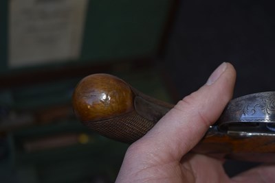 Lot 333 - A CASED PAIR OF .650 CALIBRE PERCUSSION OFFICER'S OR TRAVELLING PISTOLS BY WESTLEY RICHARDS