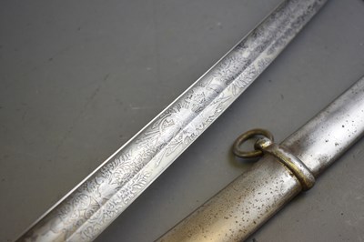 Lot 565 - AN 1821 PATTERN LIGHT CAVALRY OFFICER'S PRIZE SWORD TO THE DALKEITH YEOMANRY CAVALRY