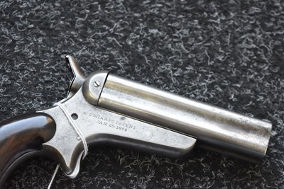 Lot 261 - A .30 RIMFIRE SHARPS FOUR-SHOT DERINGER PISTOL