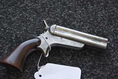 Lot 261 - A .30 RIMFIRE SHARPS FOUR-SHOT DERINGER PISTOL