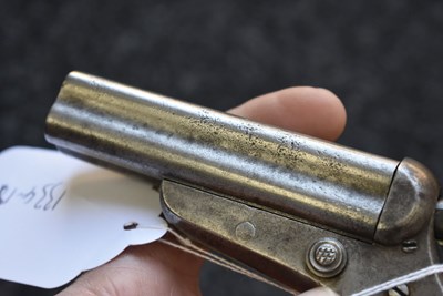 Lot 261 - A .30 RIMFIRE SHARPS FOUR-SHOT DERINGER PISTOL