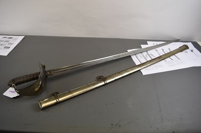 Lot 567 - AN 1821 PATTERN HEAVY CAVALRY TROOPER'S PRIZE SWORD TO THE 5TH DRAGOON GUARDS