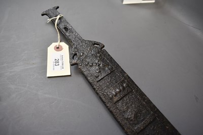 Lot 627 - A RARE IRON AGE LA TENE CULTURE SWORD AND SCABBARD
