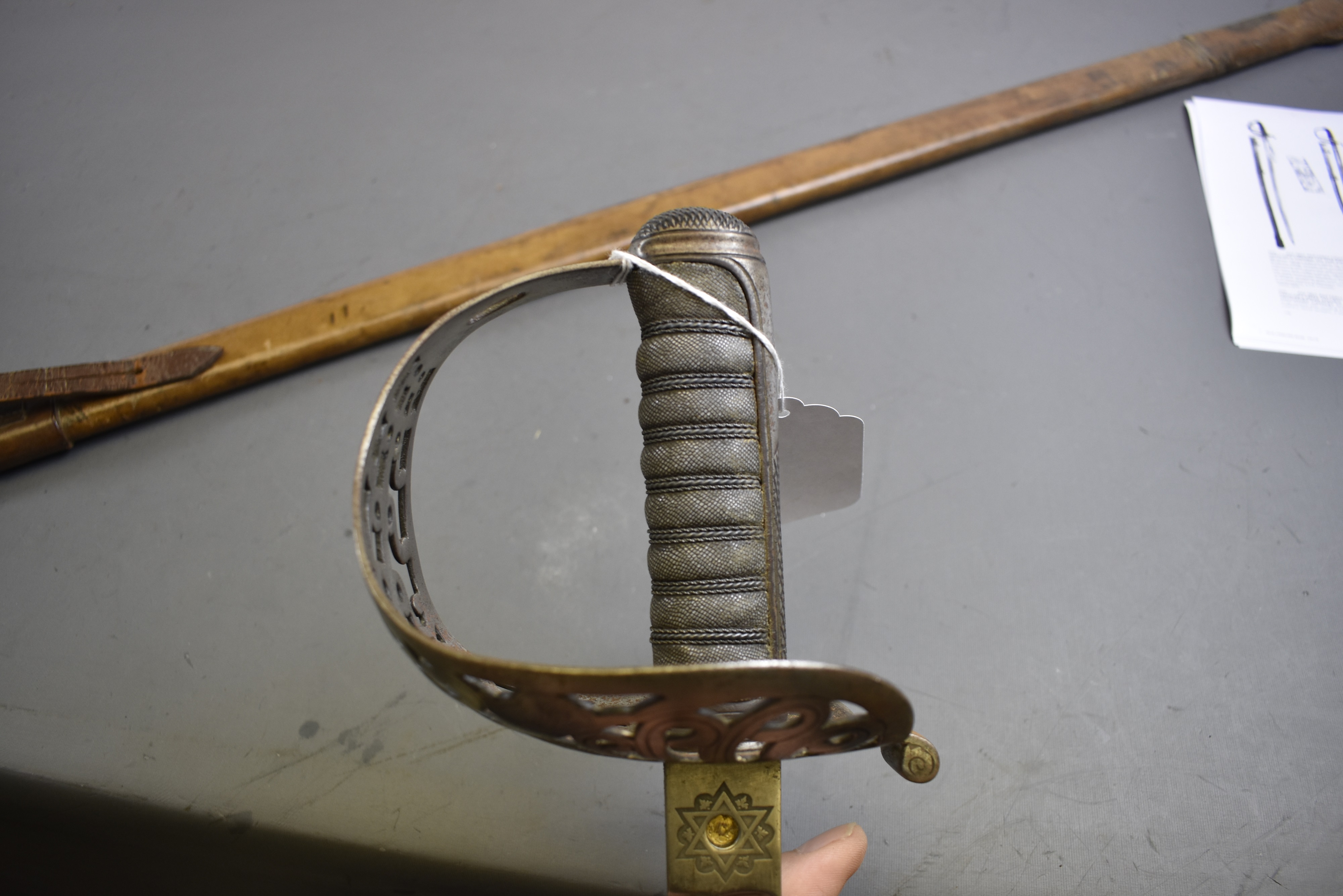Lot 569 - A VICTORIAN HEAVY CAVALRY OFFICER'S SCROLL