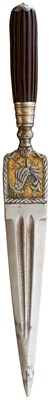 Lot 590 - A 19TH CENTURY ITALIAN OR SARDINIAN DAGGER