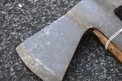 Lot 186 - A 19TH CENTURY ROYAL NAVAL BOARDING AXE