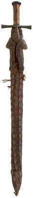 Lot 117-40 A GOOD 19TH CENTURY SUDANESE KASKARA OR SWORD