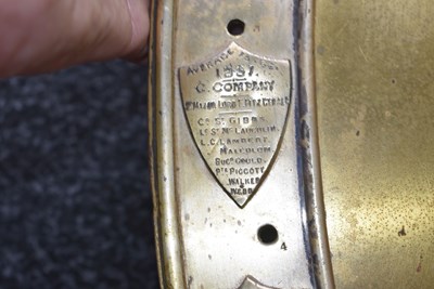 Lot 698 - A LATE 19TH CENTURY KING'S ROYAL RIFLE CORPS COMPANY CHALLENGE SHIELD
