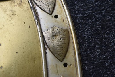 Lot 698 - A LATE 19TH CENTURY KING'S ROYAL RIFLE CORPS COMPANY CHALLENGE SHIELD