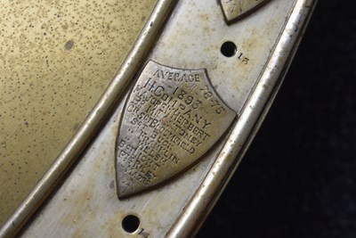 Lot 698 - A LATE 19TH CENTURY KING'S ROYAL RIFLE CORPS COMPANY CHALLENGE SHIELD
