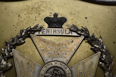 Lot 698 - A LATE 19TH CENTURY KING'S ROYAL RIFLE CORPS COMPANY CHALLENGE SHIELD